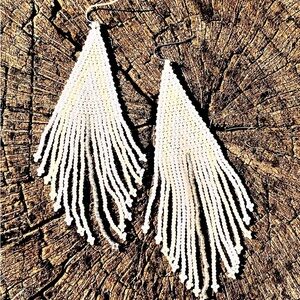 New Free People Beaded Ombré Earrings
